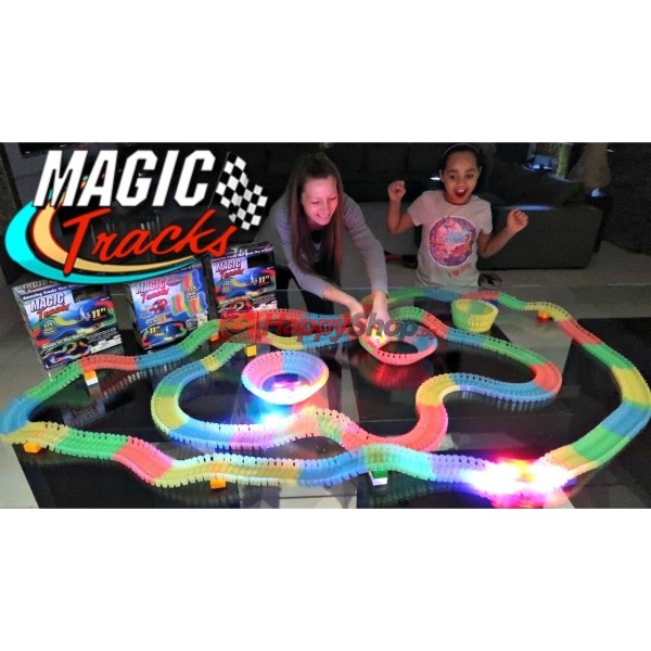 Детска светеща писта за коли Magic Tracks - 220 части
